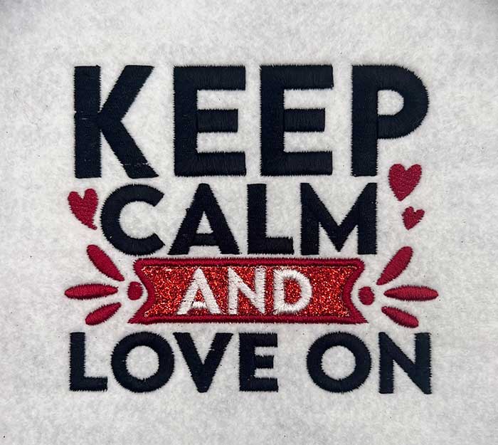 24VB2_KeepCalm | Embroidery Legacy keep calm embroidery design