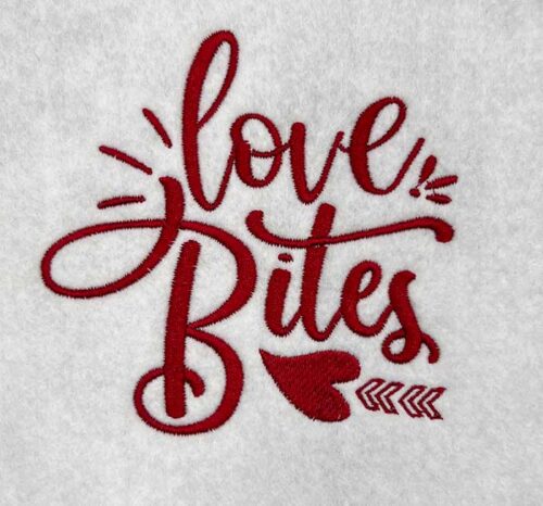 love bites embroidery design