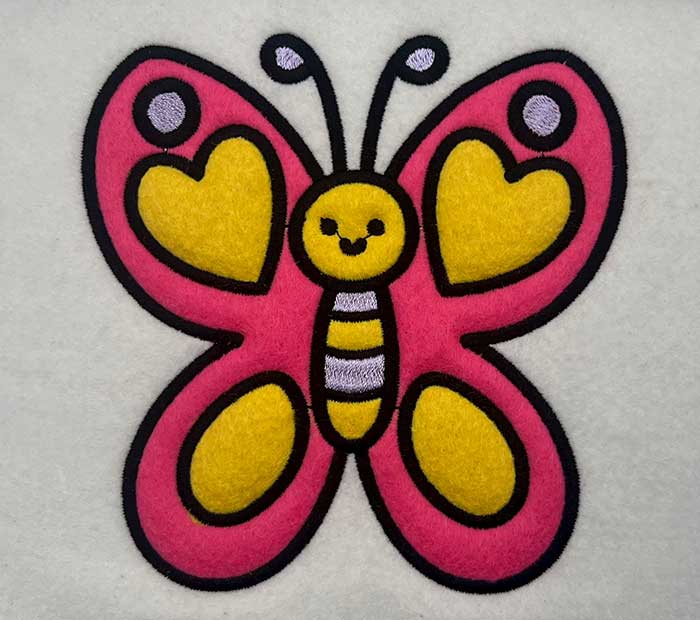 CuteCuddlyApplique1Butterfly | Embroidery Legacy butterfly applique embroidery design