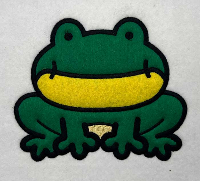 CuteCuddlyApplique1Frog | Embroidery Legacy frog applique embroidery design