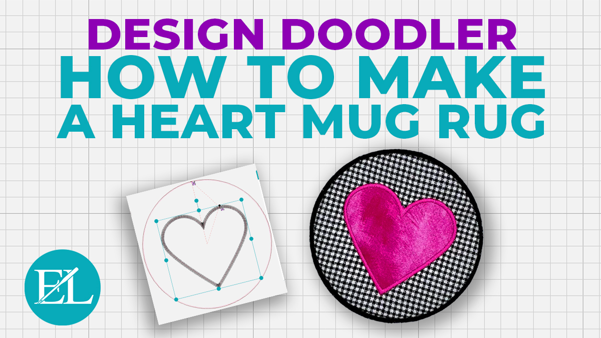 design doodler mug rug banner