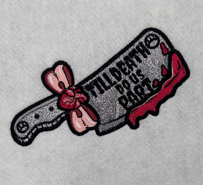 SCH_CleaverTillDeathApplique | Embroidery Legacy till death applique embroidery design