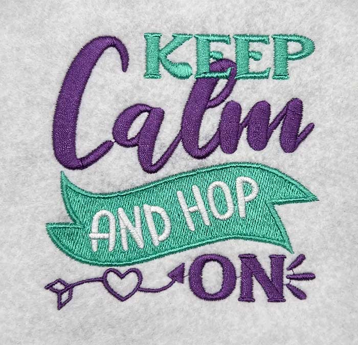 ISET_KeepCalmHopOn | Embroidery Legacy keep calm and hop on embroidery design
