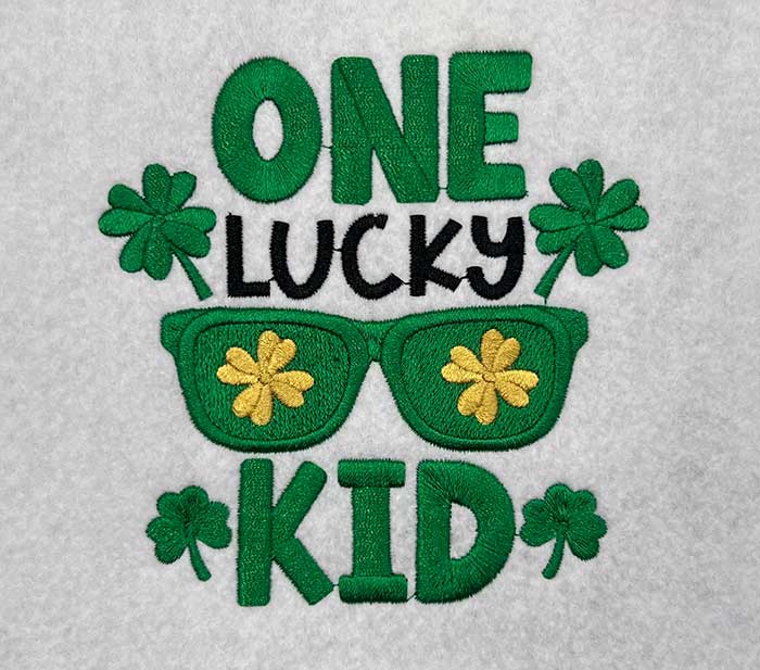 OneLuckyKid | Embroidery Legacy one lucky kid embroidery design
