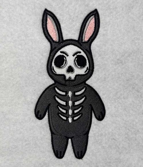 bunny teddy embroidery design