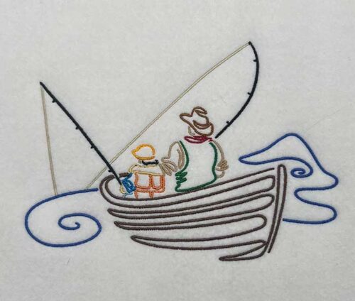 Fishing Day 4 Embroidery design