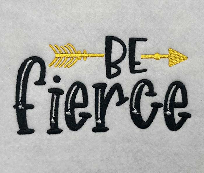ISSB2_BeFierce | Embroidery Legacy be fierce embroidery design