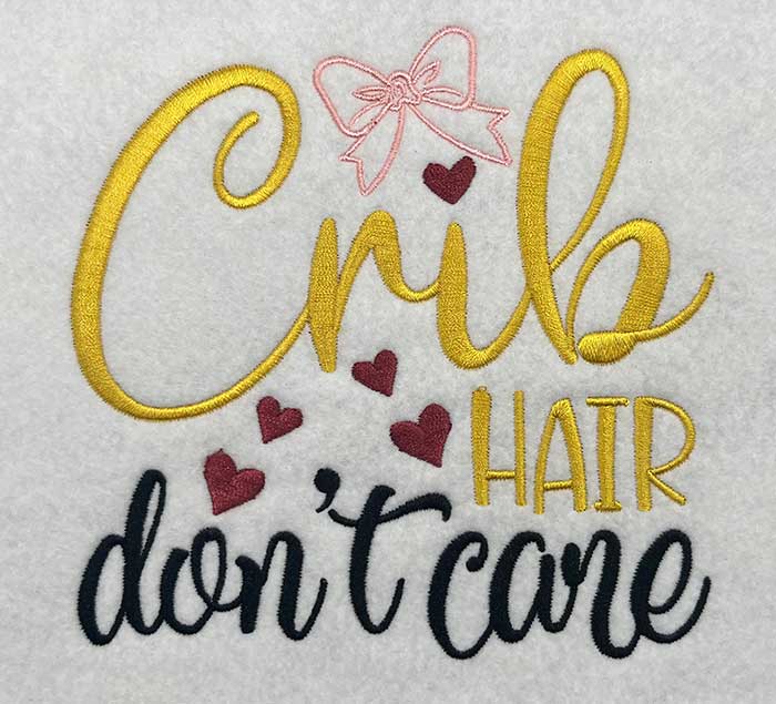 ISSB2_CribHair | Embroidery Legacy crib hair embroidery design