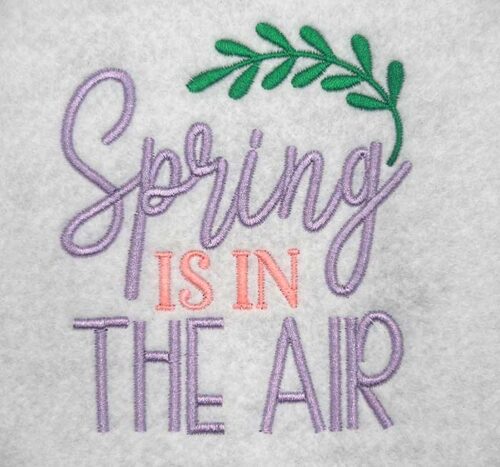 spring is in the air embroidery design