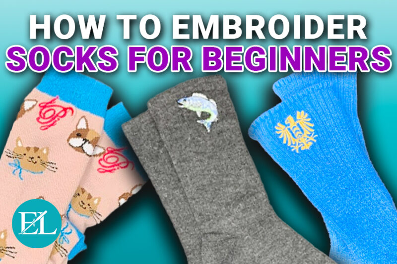 how to embroidery socks project