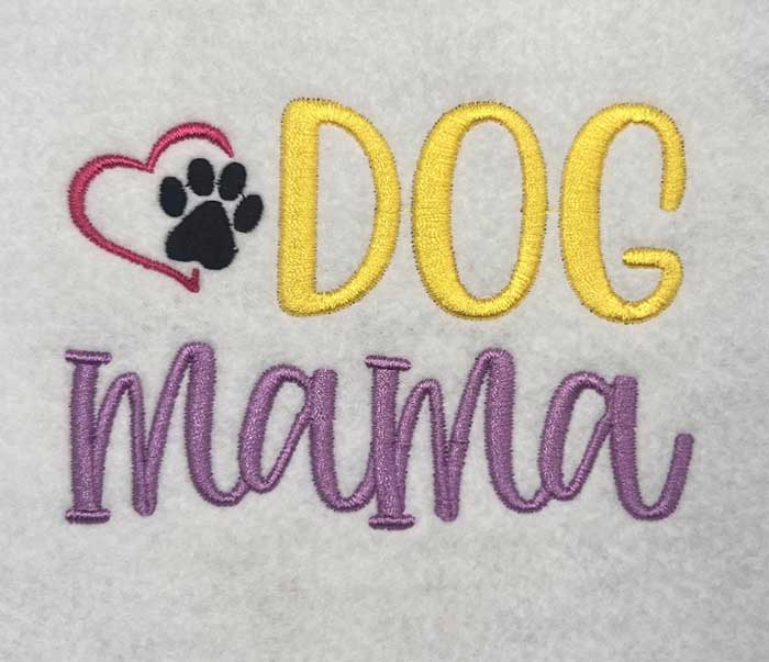 Dog-Mama | Embroidery Legacy dog mama embroidery design