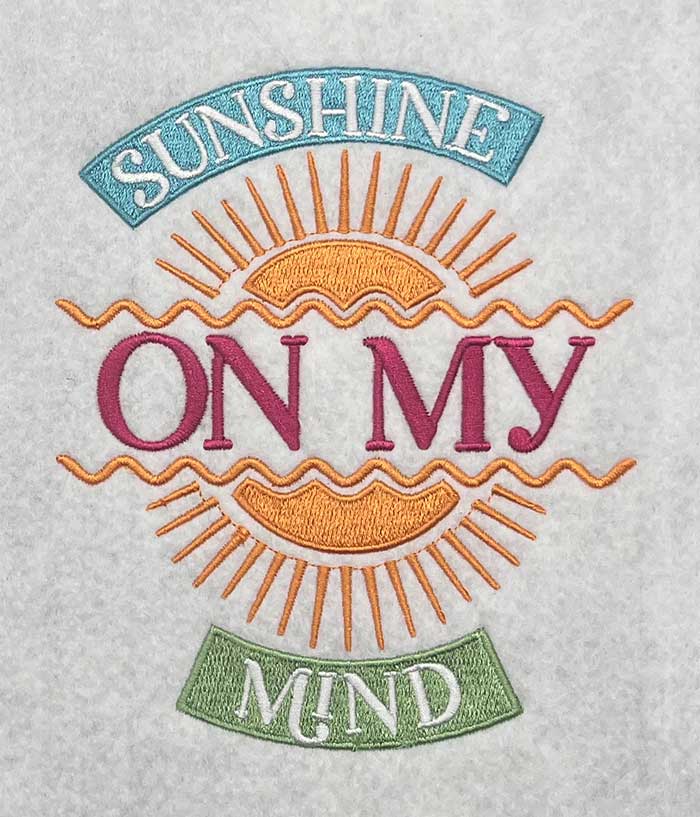ISSB_SunshineOnMind | Embroidery Legacy sunshine on my mind embroidery design