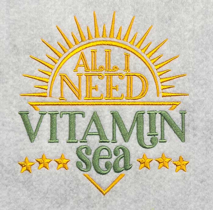 ISSB_VitaminSea | Embroidery Legacy vitamin sea embroidery design