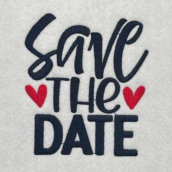 ISWB-SaveTheDate | Embroidery Legacy Save the date embroidery design