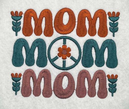 mom embroidery design