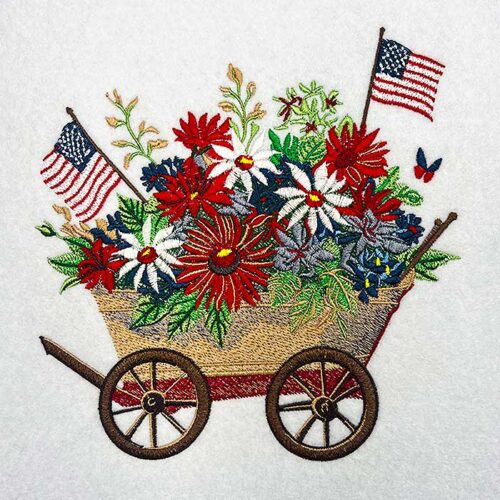 Embroidery Design: US Wheelbarrow 4 – 6.87w x 7.00h