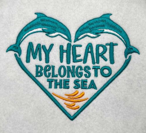 heart belongs to the sea embroidery design
