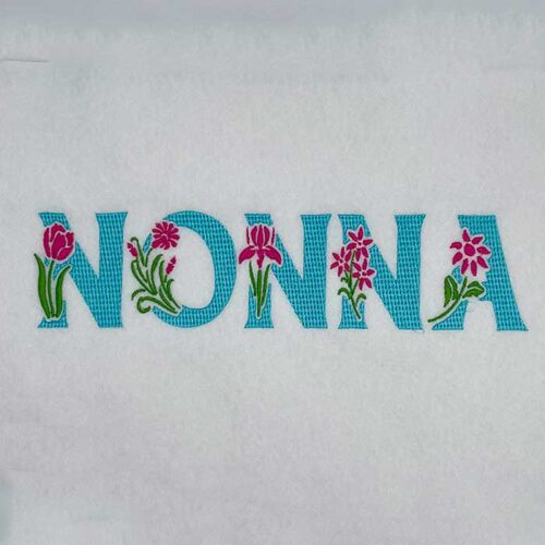 Nonna embroidery design