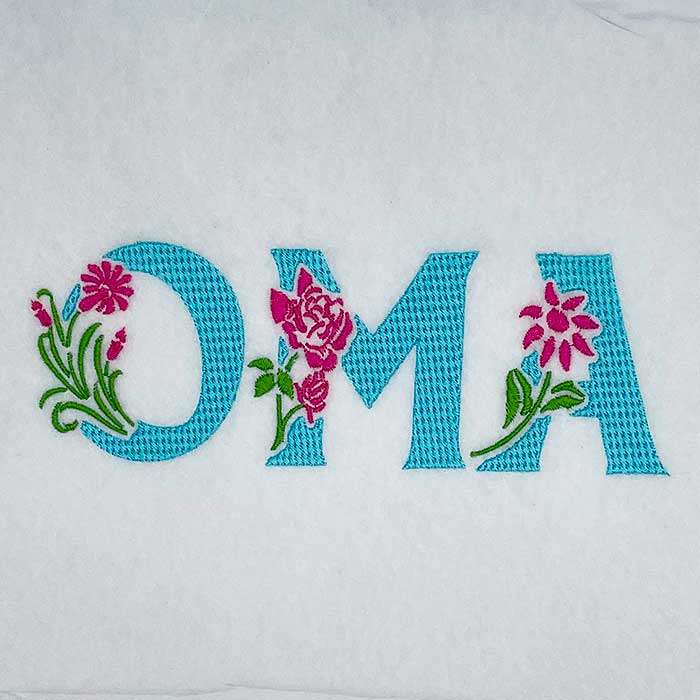 OMA | Embroidery Legacy Oma embroidery design