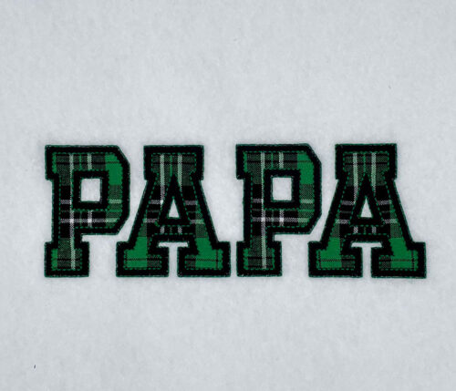 Papa Applique Embroidery Design