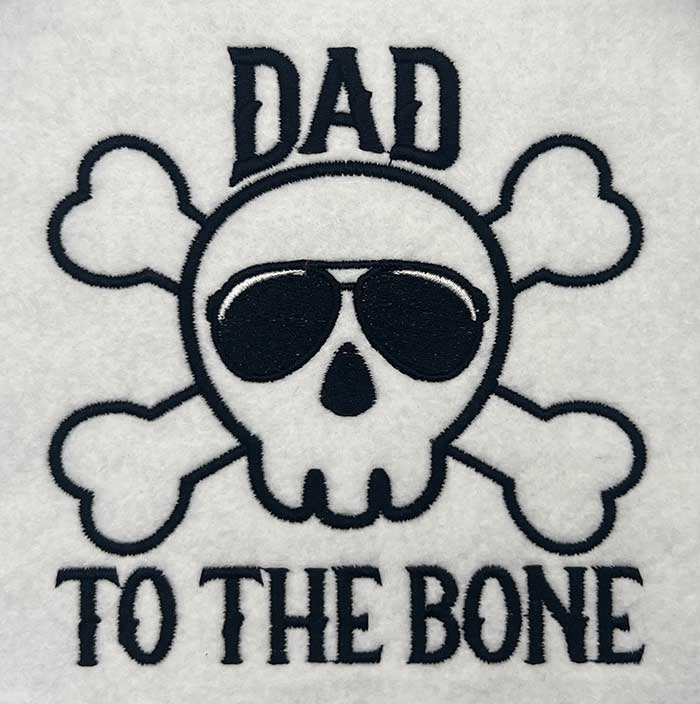 SD-DadToBone | Embroidery Legacy dad to the bone embroidery design