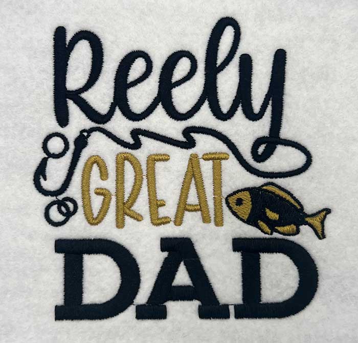 SD-ReelyGreatDad | Embroidery Legacy Reely great dad embroidery design