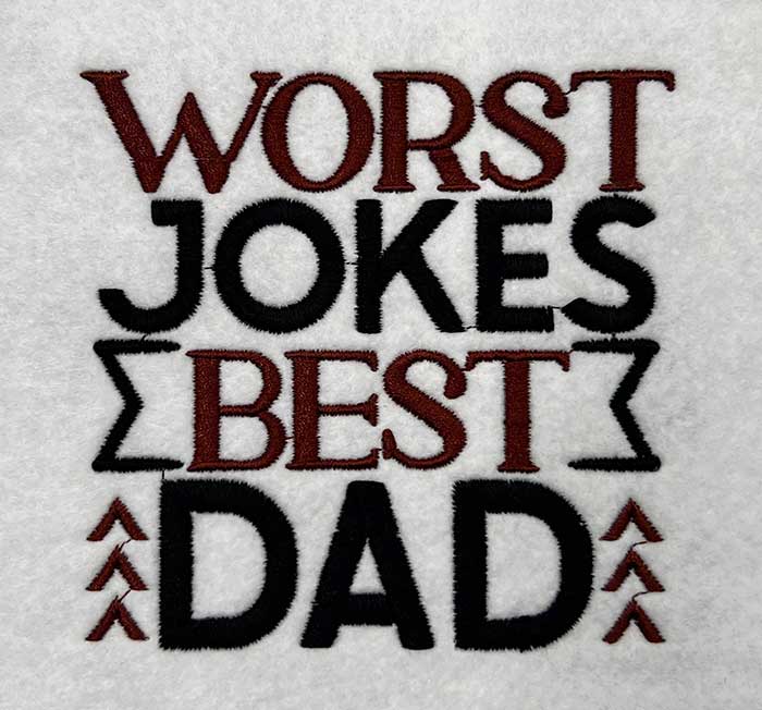 SD-WorstJokes | Embroidery Legacy Worst Jokes embroidery design