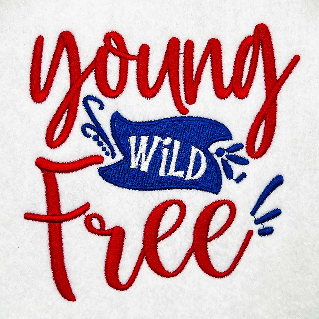 IS4J_YoungWildFree | Embroidery Legacy young wild free embroidery design