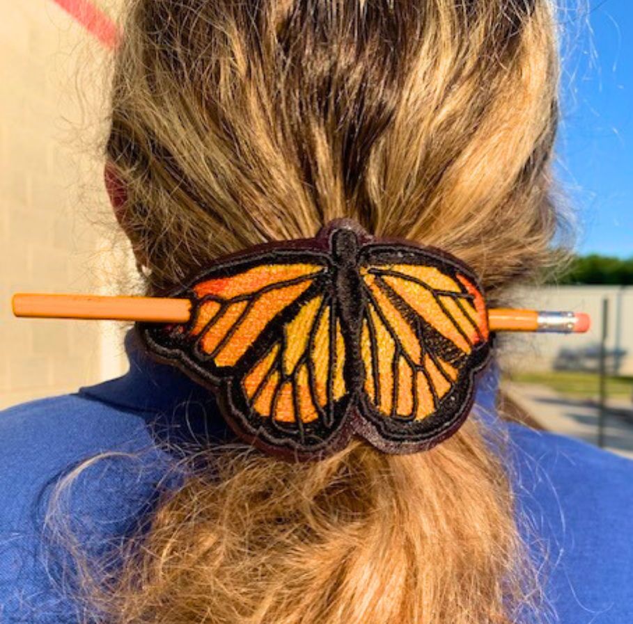 monarch hair ornament banner