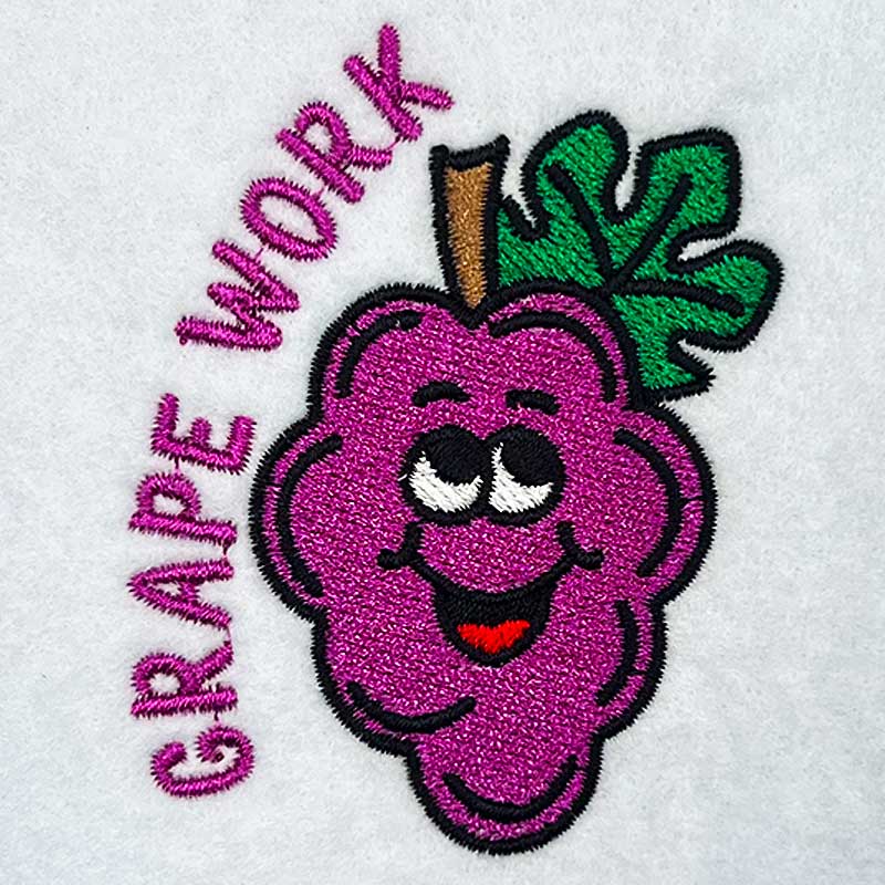 SDRF_GrapeWork | Embroidery Legacy grape work embroidery design