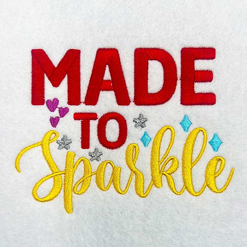ISBB4_MadeToSparkle | Embroidery Legacy made to sparkle embroidery design