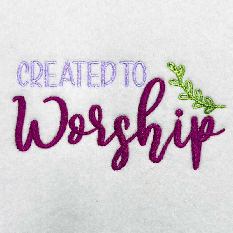 ISCI1_Worship | Embroidery Legacy created to worship embroidery design