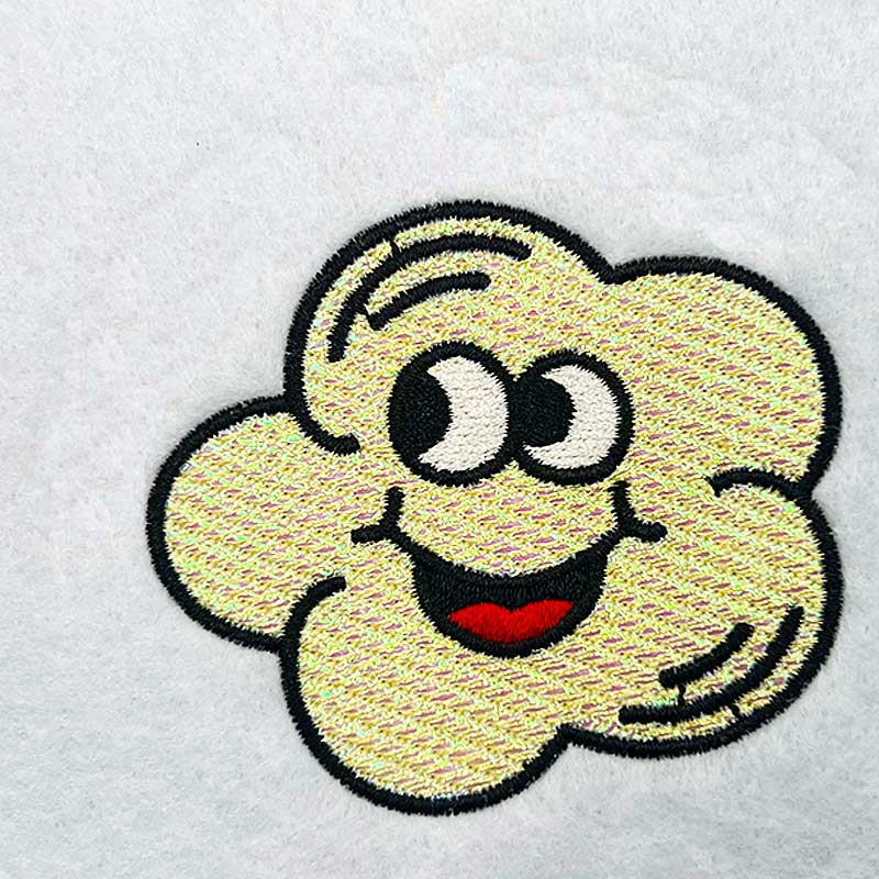 SDRF_WhatsPoppin_Mb | Embroidery Legacy popcorn mylar embroidery design