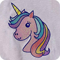 Mylar magic Fun Effects course stitch out