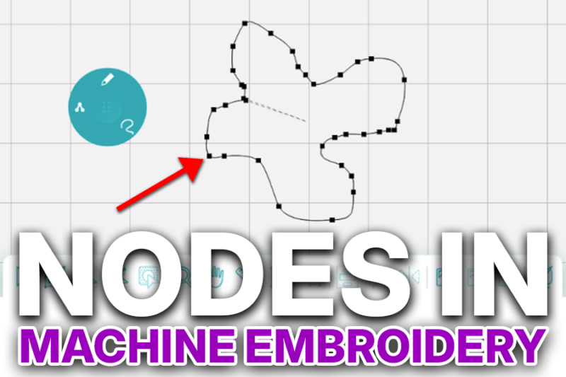 nodes in machine embroidery