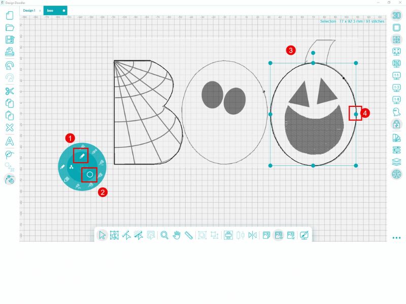 Boo Applique DoodleOs
