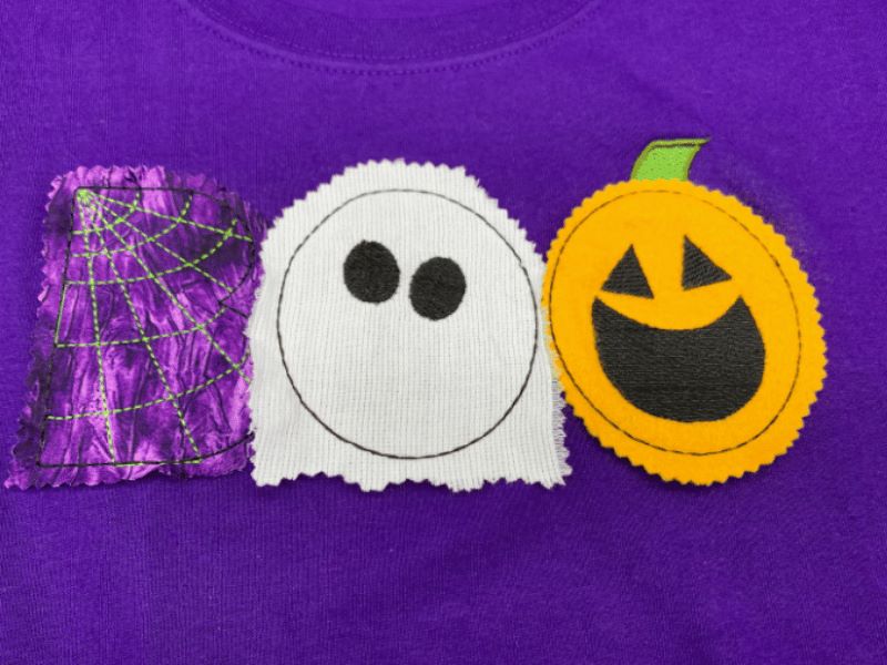 Boo Applique Ssample