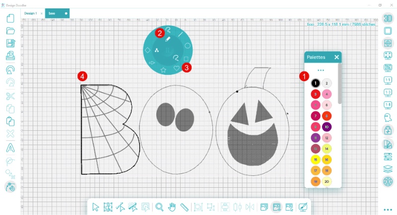 Boo Applique DoodleB