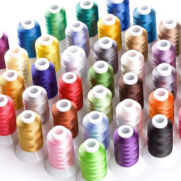 Machine embroidery thread bundle