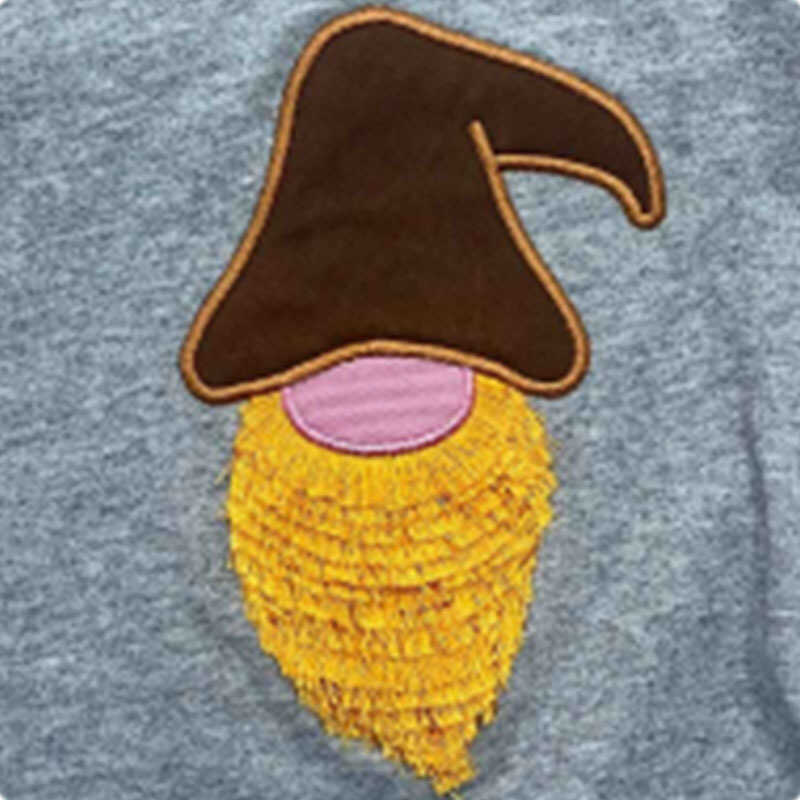 Fringe applique Fun Effects course stitch out