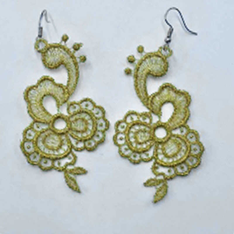 Metallic jewlery Fun Effects course stitch out
