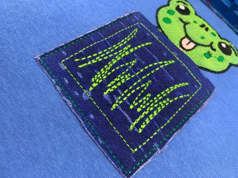 Design Doodler Froggie Pocket Trim Fabric