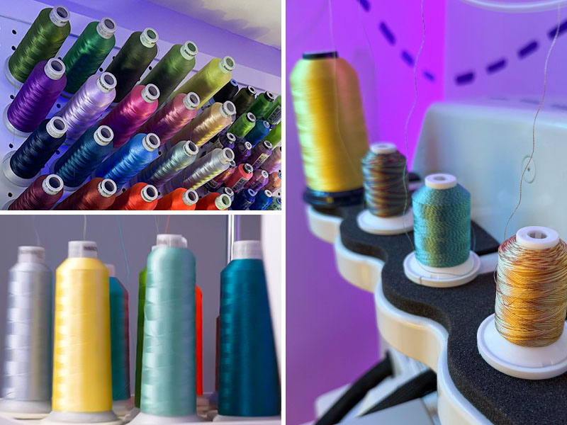 machine Embroidery thread spools