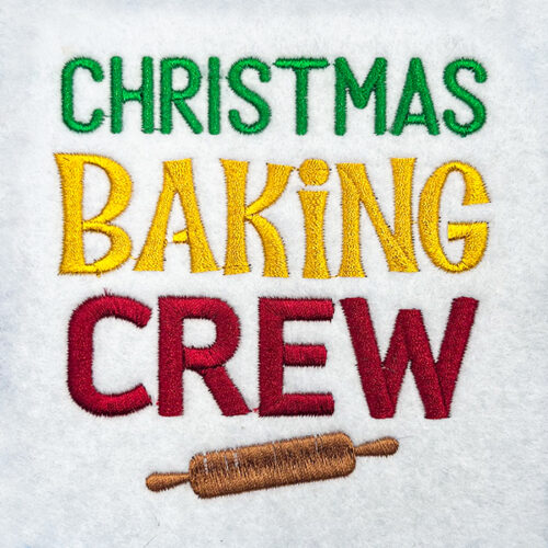 Embroidery Design: Christmas Backing Crew – 4.01w x 4.02h