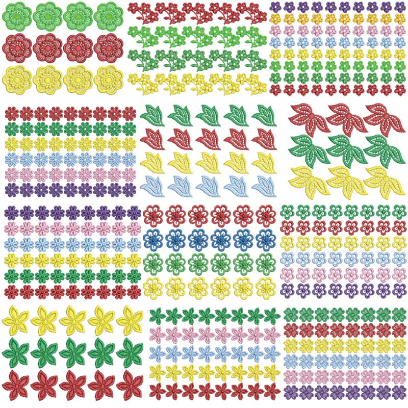 3dFloralDeco1 | Embroidery Legacy 3D Floral Deco freestanding lace embroidery design