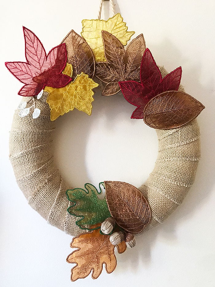 3dLeaveswreath | Embroidery Legacy 3D leaves wreath