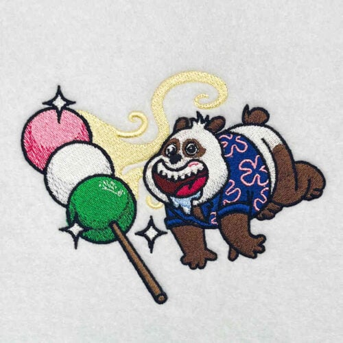 Hungry Bear embroidery design