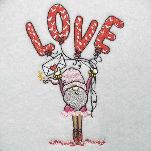 Love Valentine Balloons embroidery design