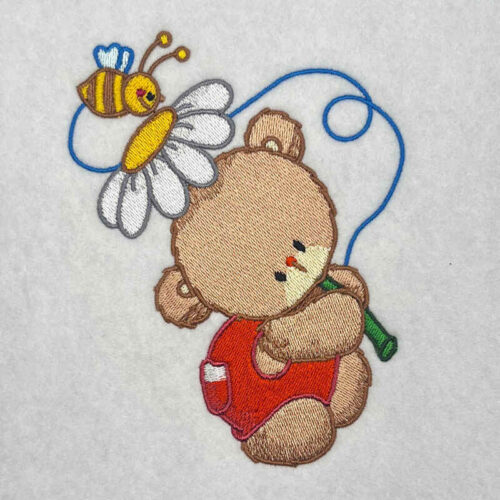 Best Friends Bear and Bee 2 embroidery design