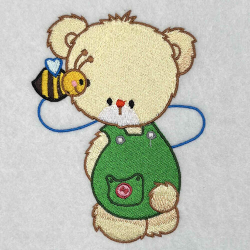 Best Friends Bear and Bee 6 embroidery design